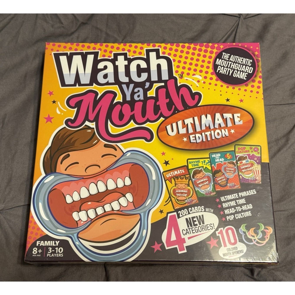 Watch Ya Mouth Ultimate Edition The Authentic Mouthguard Party Game New Sealed